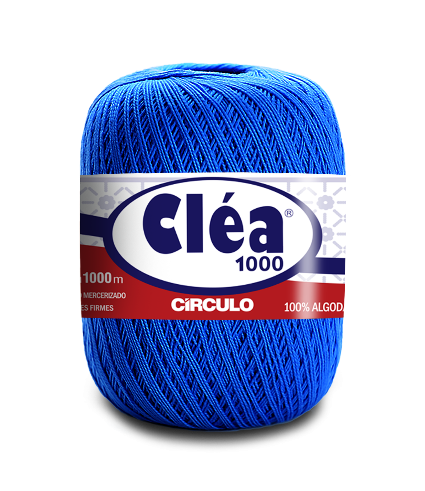 Novelo de linha azul Cléa 1000 Círculo algodão mercerizado