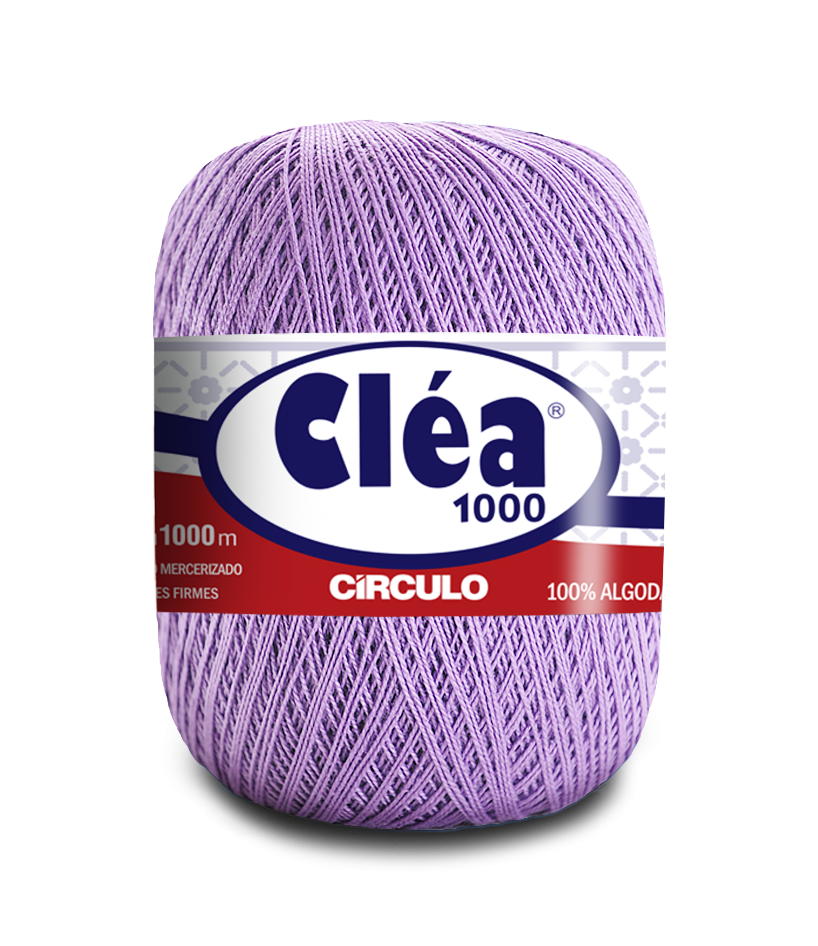 novelo de linha lilás Cléa 1000 algodão mercerizado