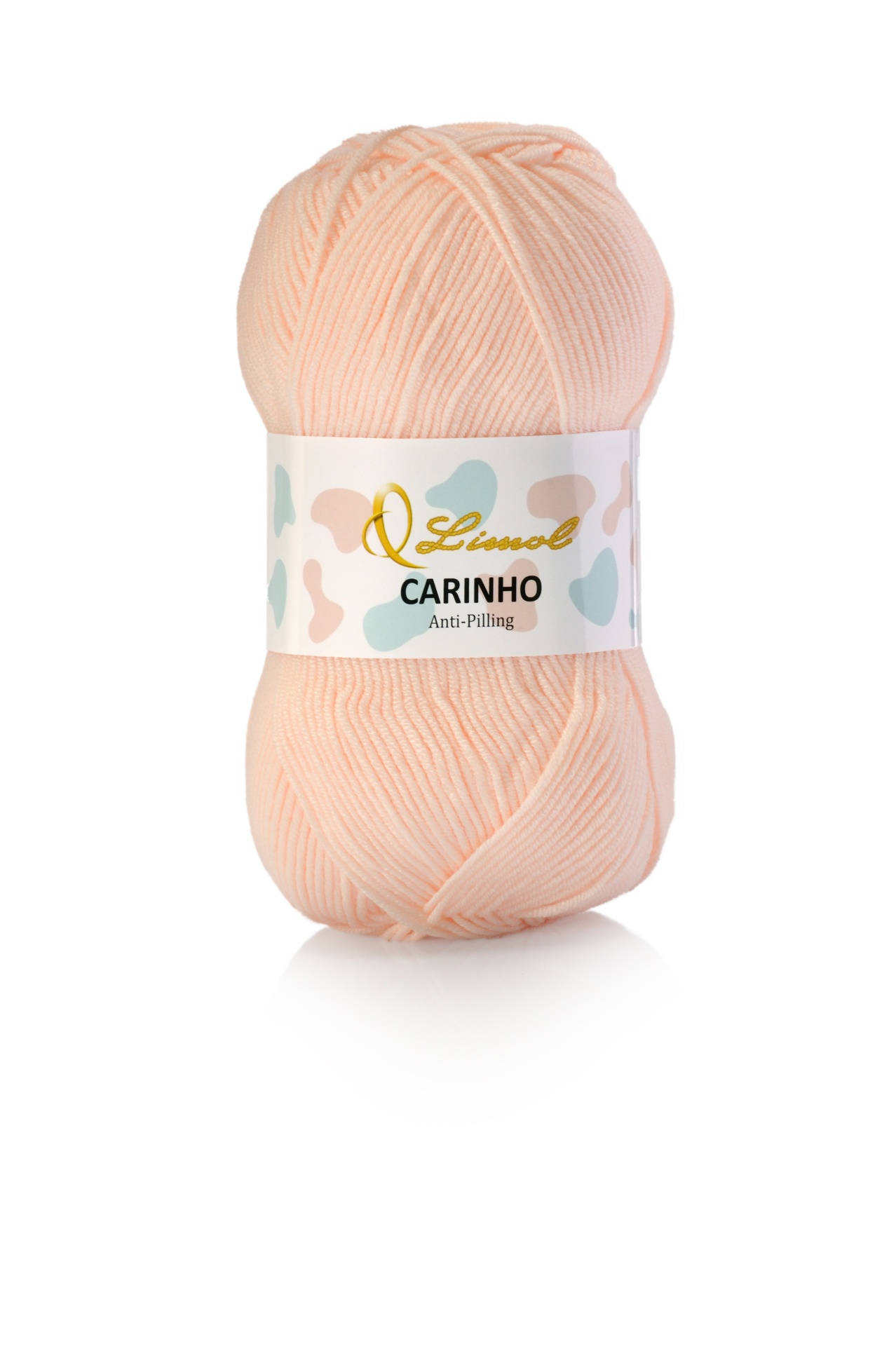 Novelo de lã pêssego Limol CARINHO Anti-Pilling