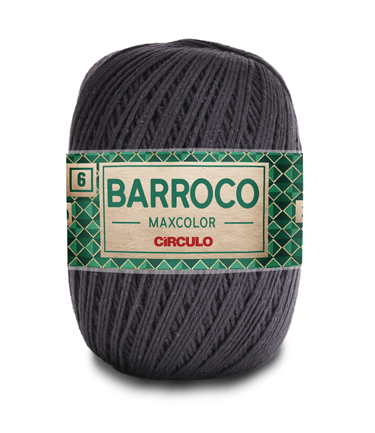 Fio de algodão cinzento escuro da coleção Barroco Maxcolor da Círculo