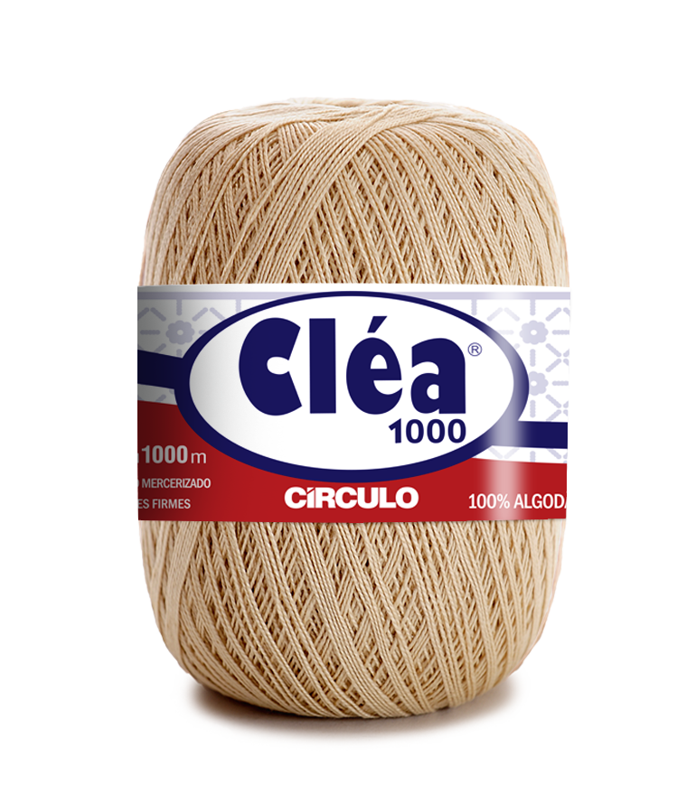 Rolo de linha cru de algodão 100% Cléa 1000 da Círculo