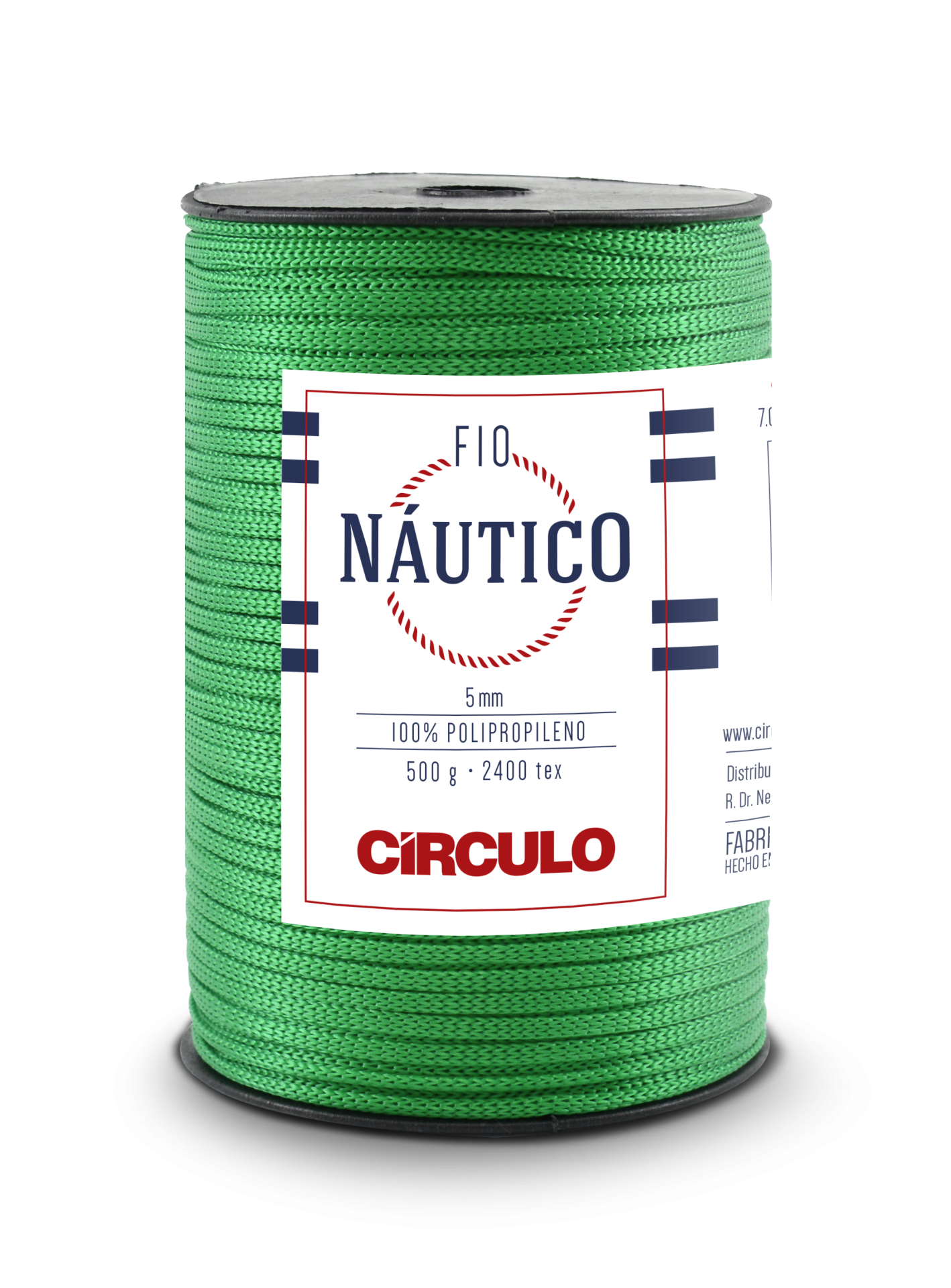 Rolo de fio verde náutico 5mm CÍRCULO