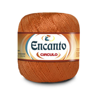 Novelo de linha laranja Encanto CÍRCULO
