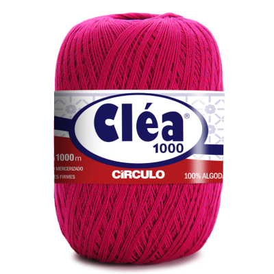 Novelo de linha rosa Cléa 1000 Circulo algodão
