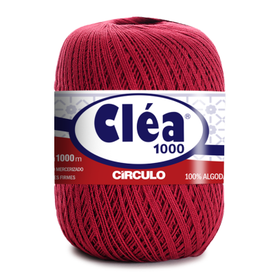 Rolo de fio de algodão vermelho Cléa 1000 Circulo