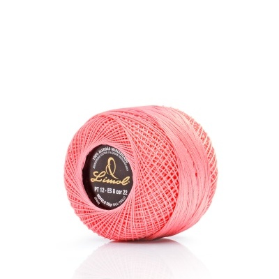 Rolo de fio cor-de-rosa Limol com etiqueta preta