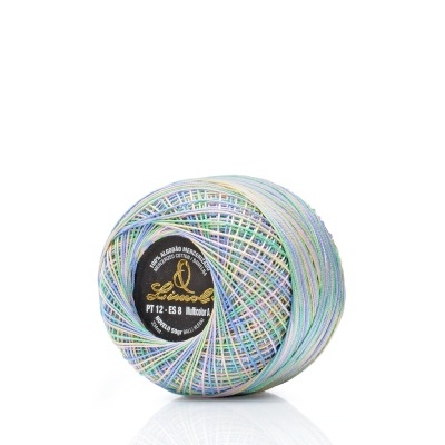 Rolo de linha de algodão mesclado colorido com etiqueta preta