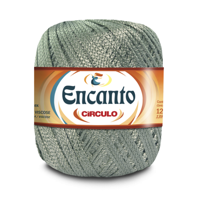 Novelo de fio Encanto da Círculo em viscose prateada