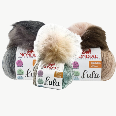 novelos de lã com pompom da marca Mondial modelo Lulu