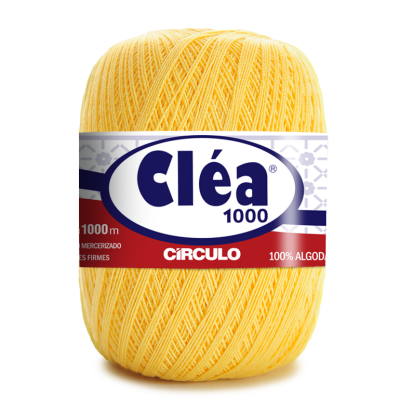 Rolo de linha amarelo claro Cléa 1000