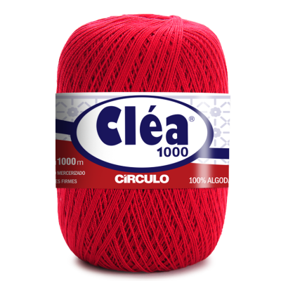Novelo de linha vermelha Cléa 1000 da Circulo