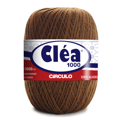 Rolo de linha de algodão castanha Cléa 1000 da Círculo