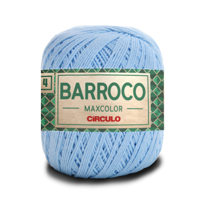 Novelo de linha azul-claro Barroco Maxcolor Círculo