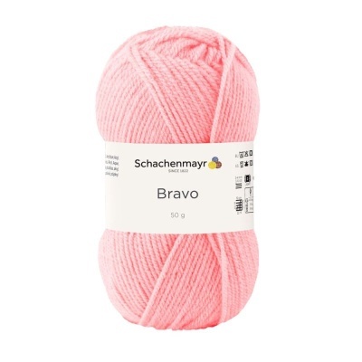 Novelo de lã cor-de-rosa clara Schachenmayr Bravo 50 g