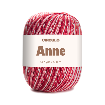 Linha multicolorida CÍRCULO Anne em tons de vermelho, branco e rosa
