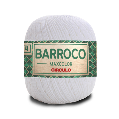 Novelo de fio branco com etiqueta identificativa