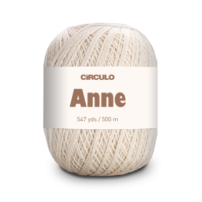Novelo de fio branco Círculo Anne 547 yds 500 m