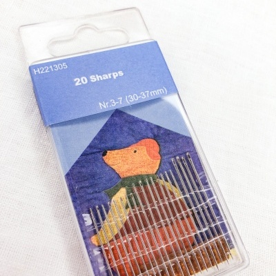 Pacote de agulhas de costura Sharps com ilustração de urso