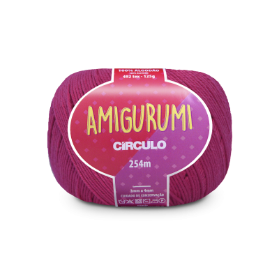 Novelo de fio vinho para amigurumi da marca Círculo