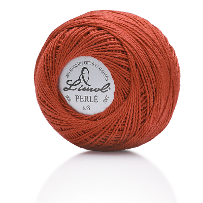 Rolo de linha de algodão laranja avermelhada da Linenol