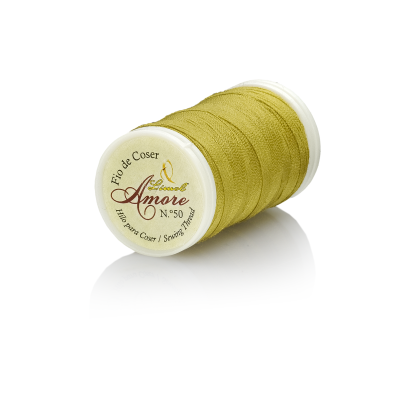 Carretel de linha de costura verde-oliva Amore N.º 50