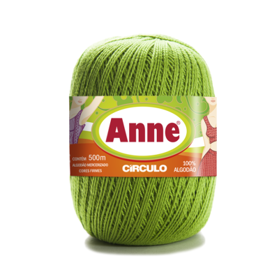 Rolo de linha verde Anne 100% algodão