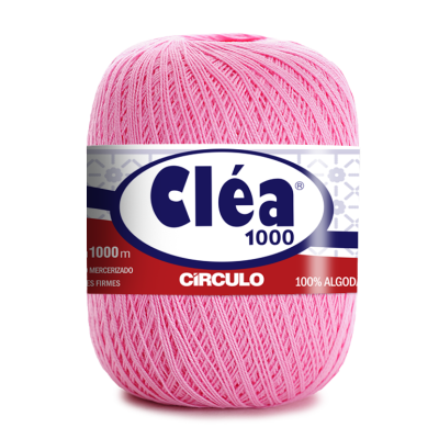 Novelo de linha para bordar rosa Cléa 1000 Circulo