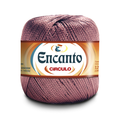 bola de fio Encanto Círculo cor rosada
