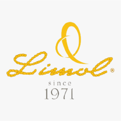 Logotipo amarelo Linosol com texto since 1971 em fundo branco