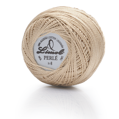 Novelo de fio algodão cru Linhas Perlé nº 8