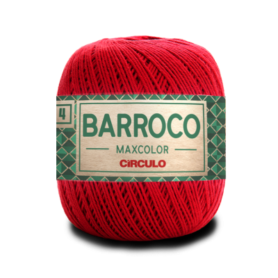 Novelo de linha vermelho BARROCO MAXCOLOR da marca Círculo