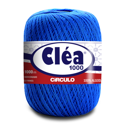 Novelo de linha azul Cléa 1000 Círculo algodão mercerizado