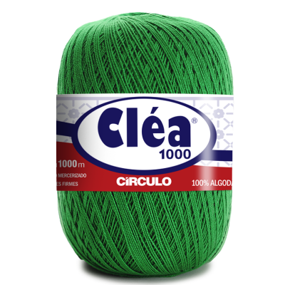 Novelo de linha verde Cléa 1000 da marca Círculo