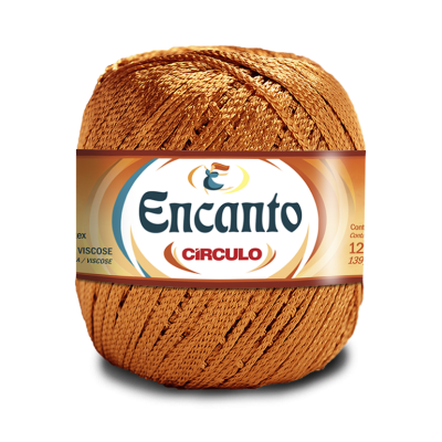 Novelo de fio Encanto da marca Círculo cor dourada