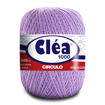 novelo de linha lilás Cléa 1000 algodão mercerizado