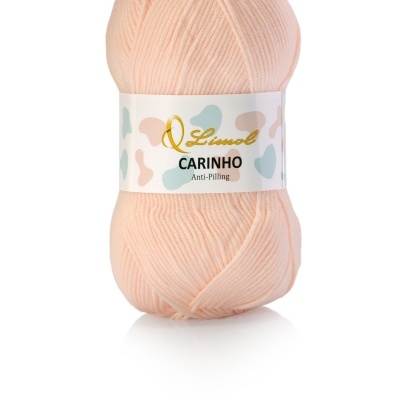 Novelo de lã pêssego Limol CARINHO Anti-Pilling