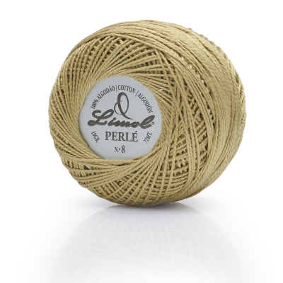 Rolo de linha de algodão bege Liseuse Perlé N.º 8