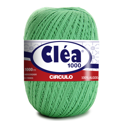 Novelo de linha verde claro Cléa 1000 Circulo 100% algodão
