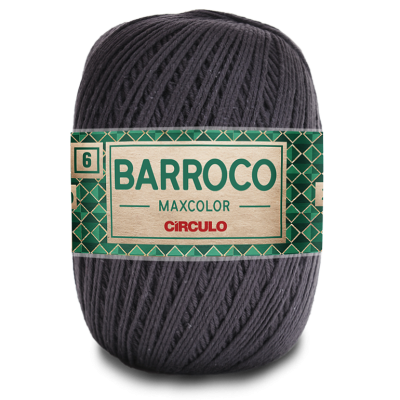 Fio de algodão cinzento escuro da coleção Barroco Maxcolor da Círculo