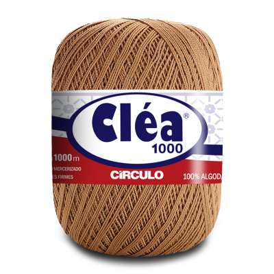 Novelo de linha castanha Cléa 1000 Circulo
