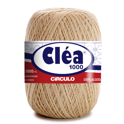Rolo de linha cru de algodão 100% Cléa 1000 da Círculo