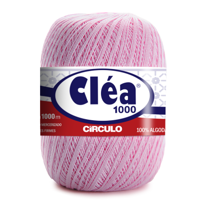 Novelo de linha cor-de-rosa claro Cléa 1000 da marca Círculo
