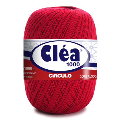 Rolo de fio vermelho Cléa 1000 100% algodão.