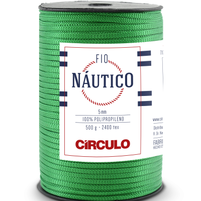Rolo de fio verde náutico 5mm CÍRCULO