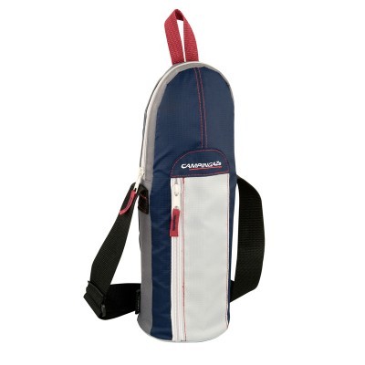 Mochila para garrafa CAMPINGAZ azul e branco com zíper vermelho