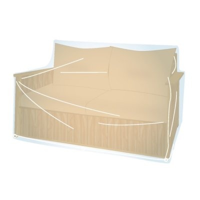 Capa protetora transparente para sofá em plástico