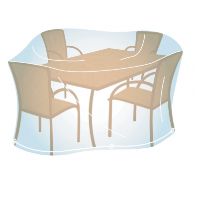 Capa protetora transparente para mesa e cadeiras de exterior