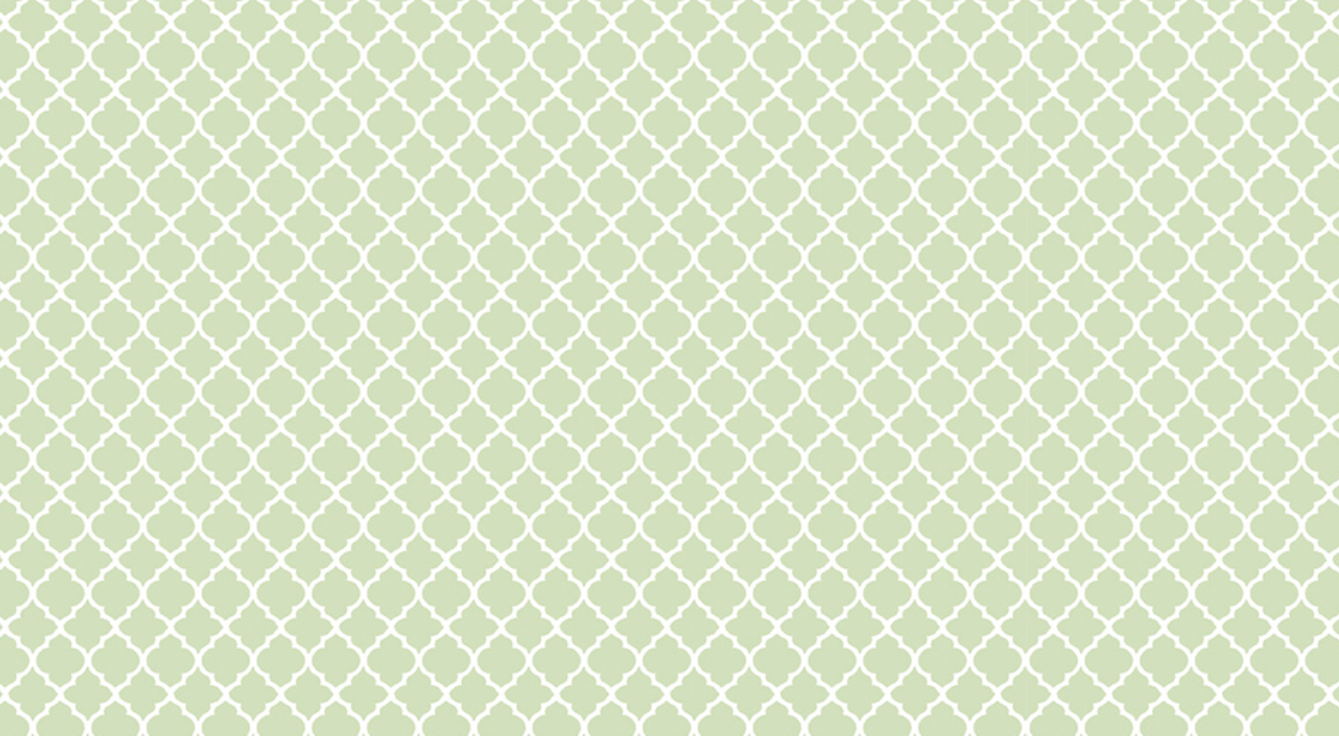 Vitral Verde Candy Papel de parede padrão geométrico branco em fundo verde claro