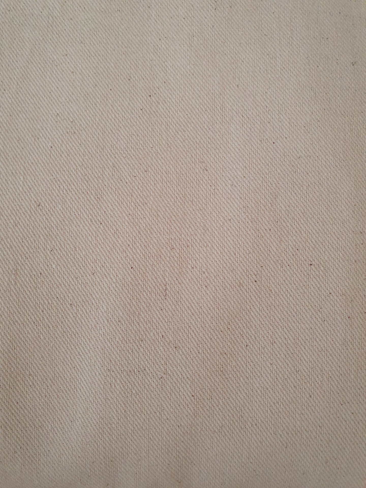 Algodão Ecológico 100% natural Tecido bege claro com textura em padrão diagonal