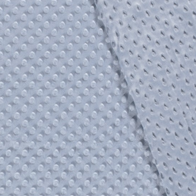 Tecido cinza claro com bolinhas em relevo